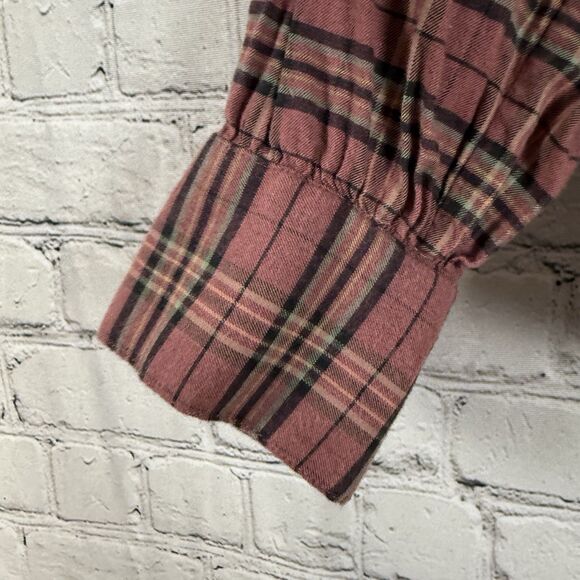 Faherty Olli Top In Red Mountain View Plaid Womens Size Large L Preppy Casual - Picture 8 of 14